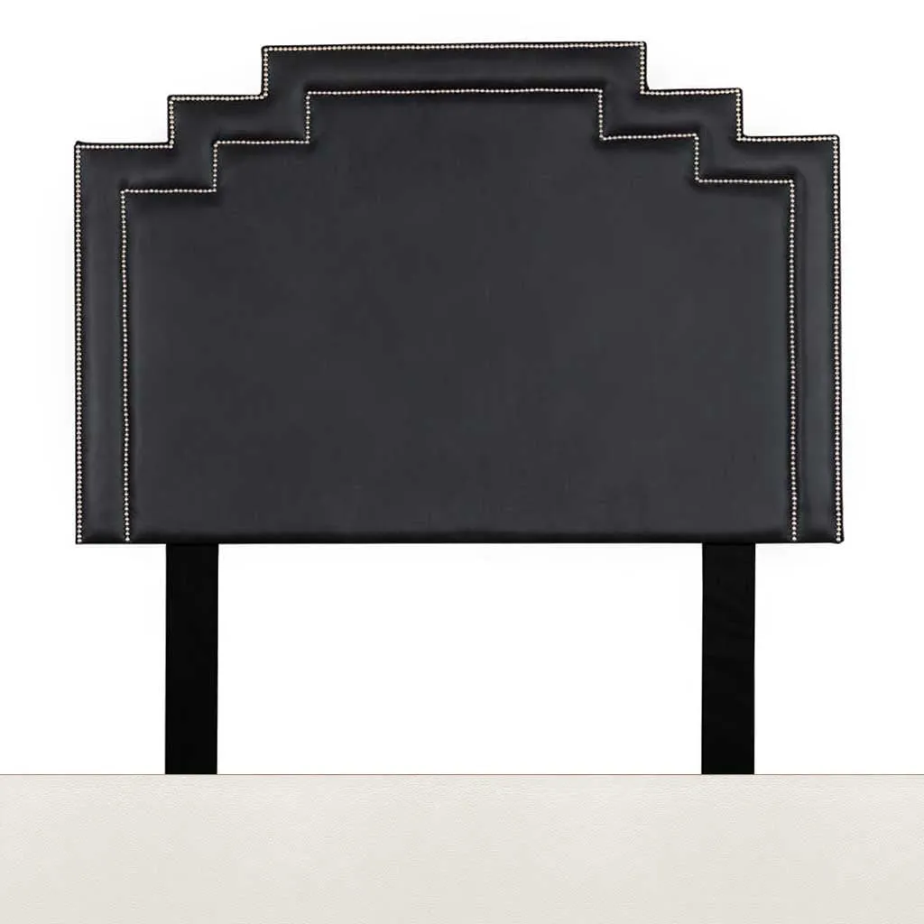 Crown Leather Headboard - King