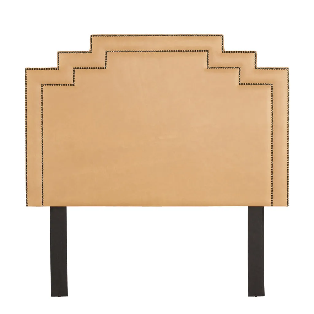 Crown Leather Headboard - King