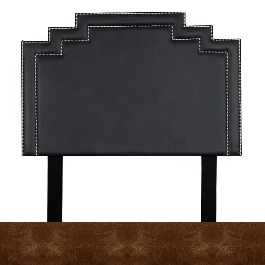 Crown Leather Headboard - King
