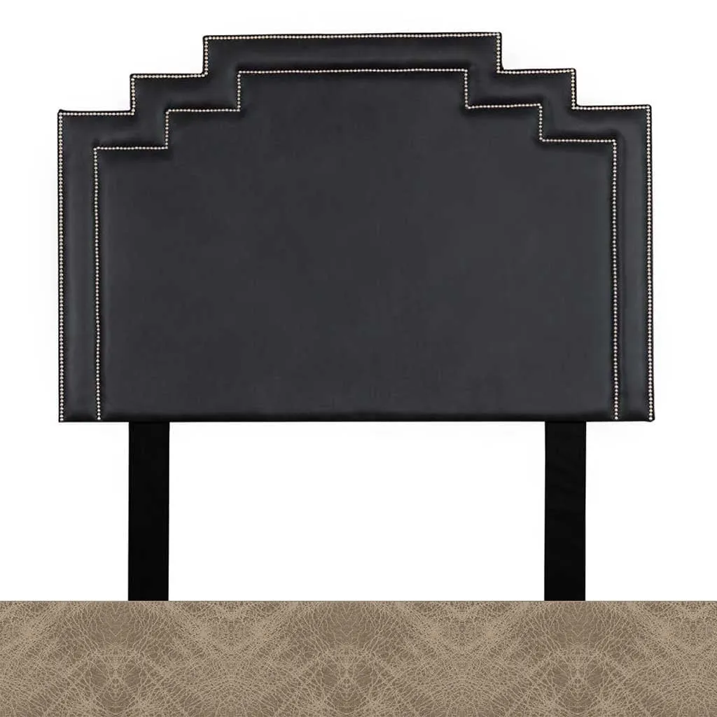 Crown Leather Headboard - King