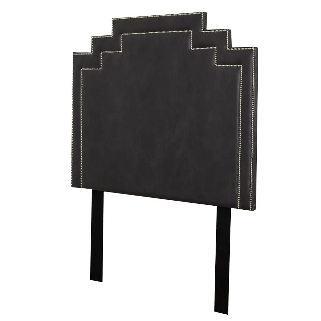 Crown Leather Headboard - King