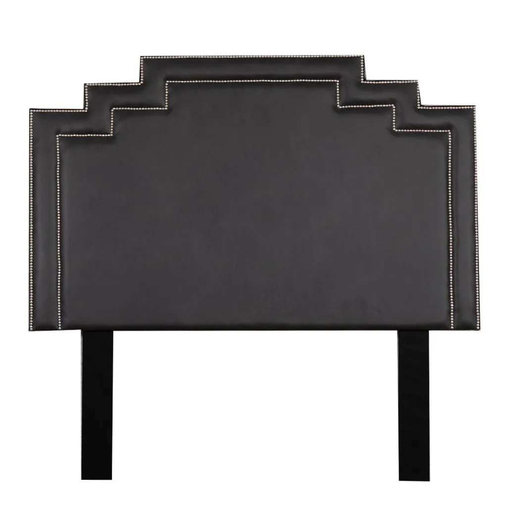 Crown Leather Headboard - King