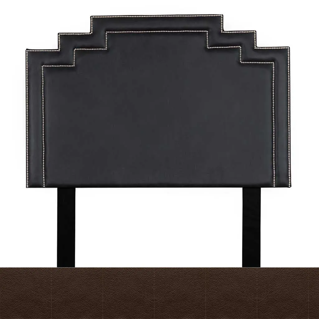 Crown Leather Headboard - King