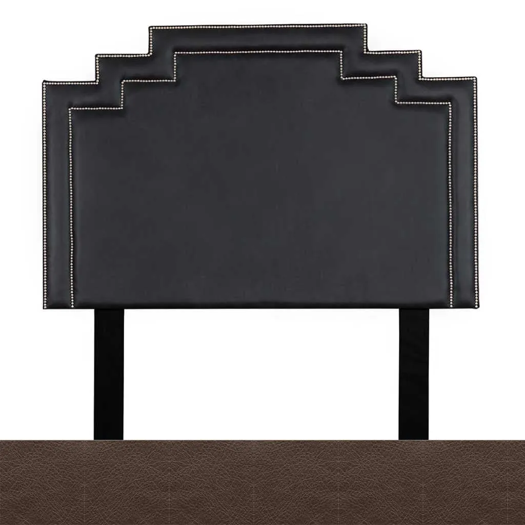 Crown Leather Headboard - King