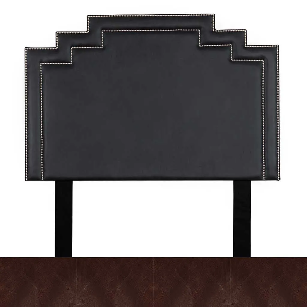 Crown Leather Headboard - King