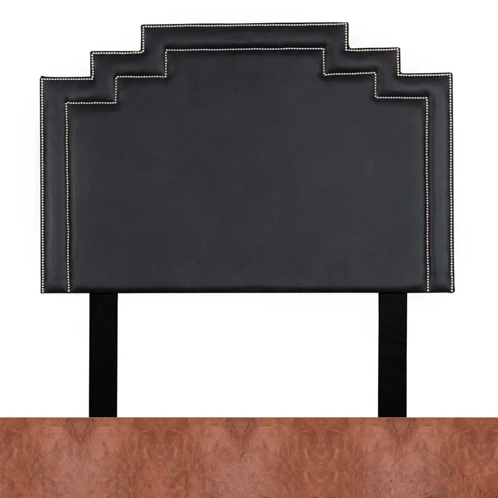 Crown Leather Headboard - King