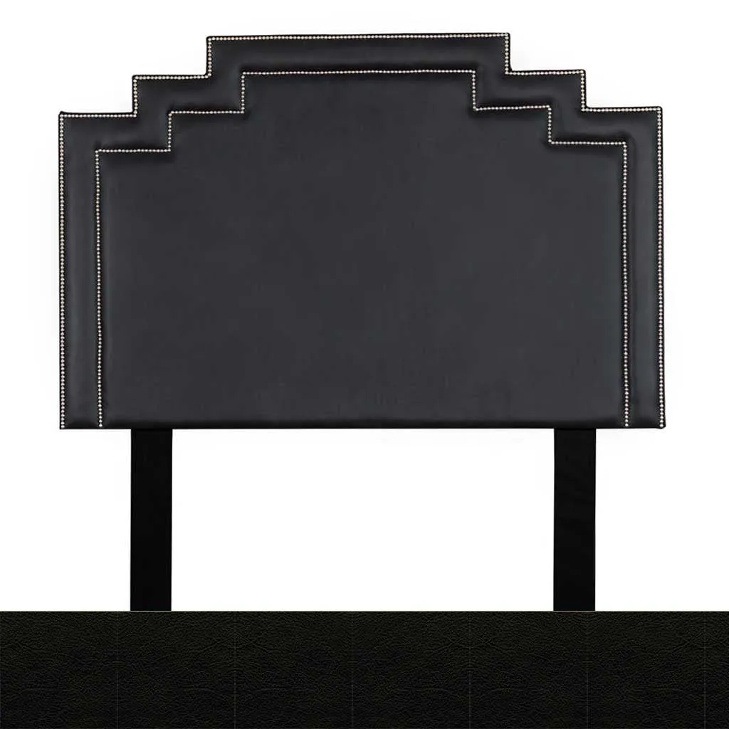 Crown Leather Headboard - King