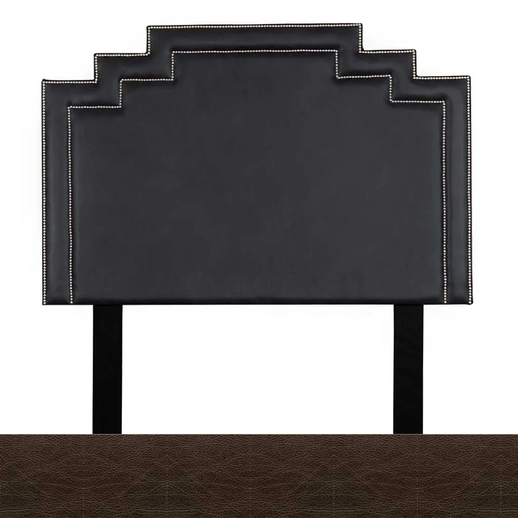 Crown Leather Headboard - King
