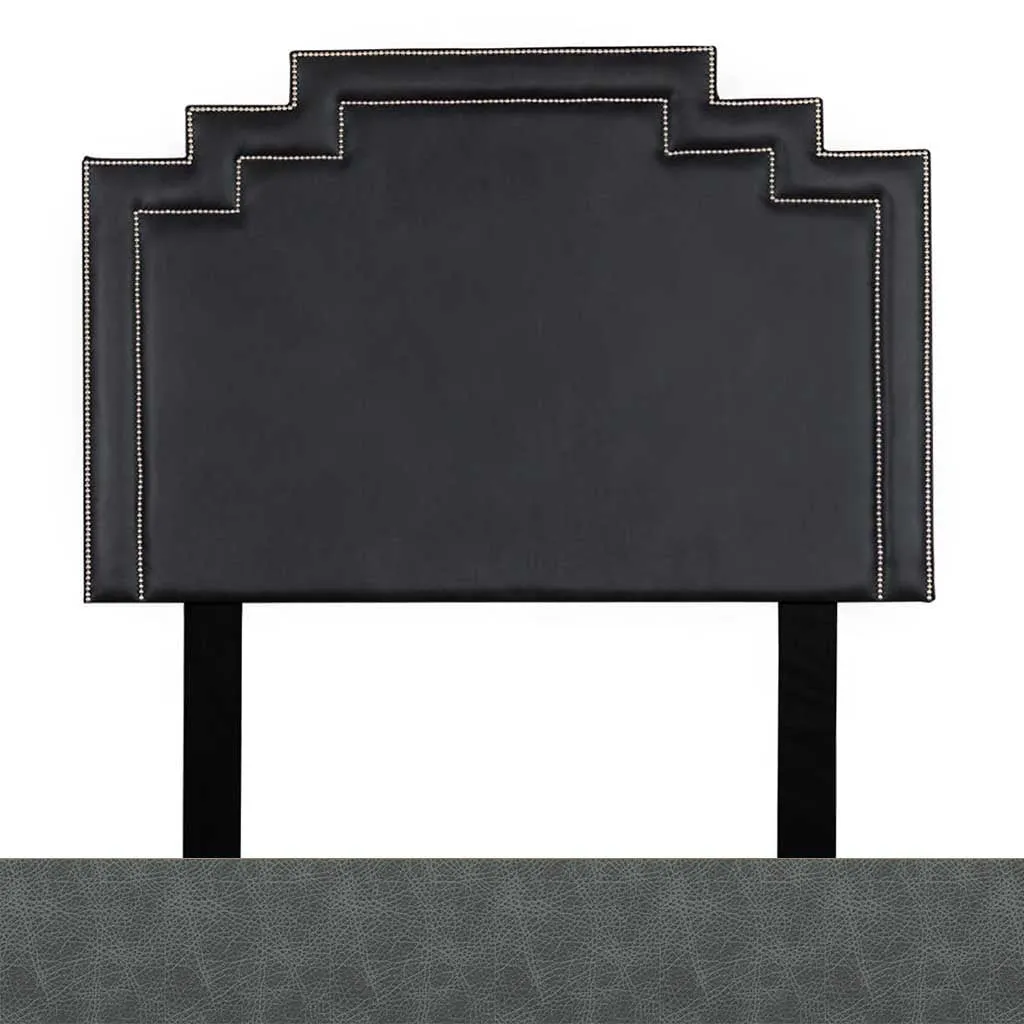 Crown Leather Headboard - King