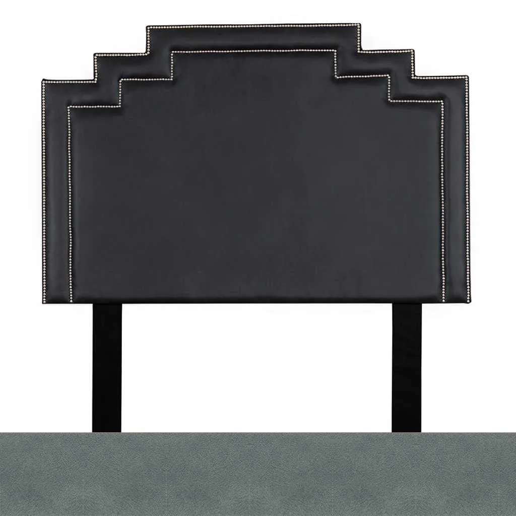 Crown Leather Headboard - King