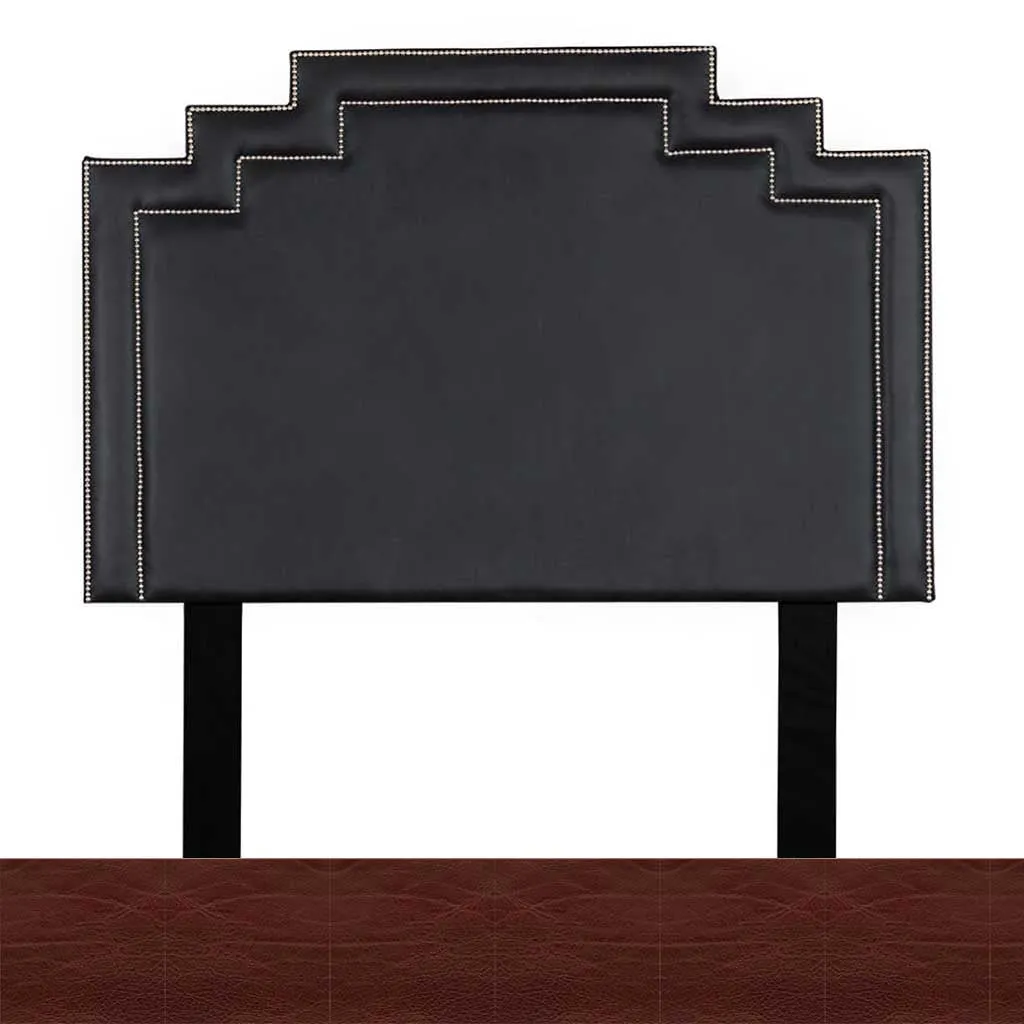 Crown Leather Headboard - King