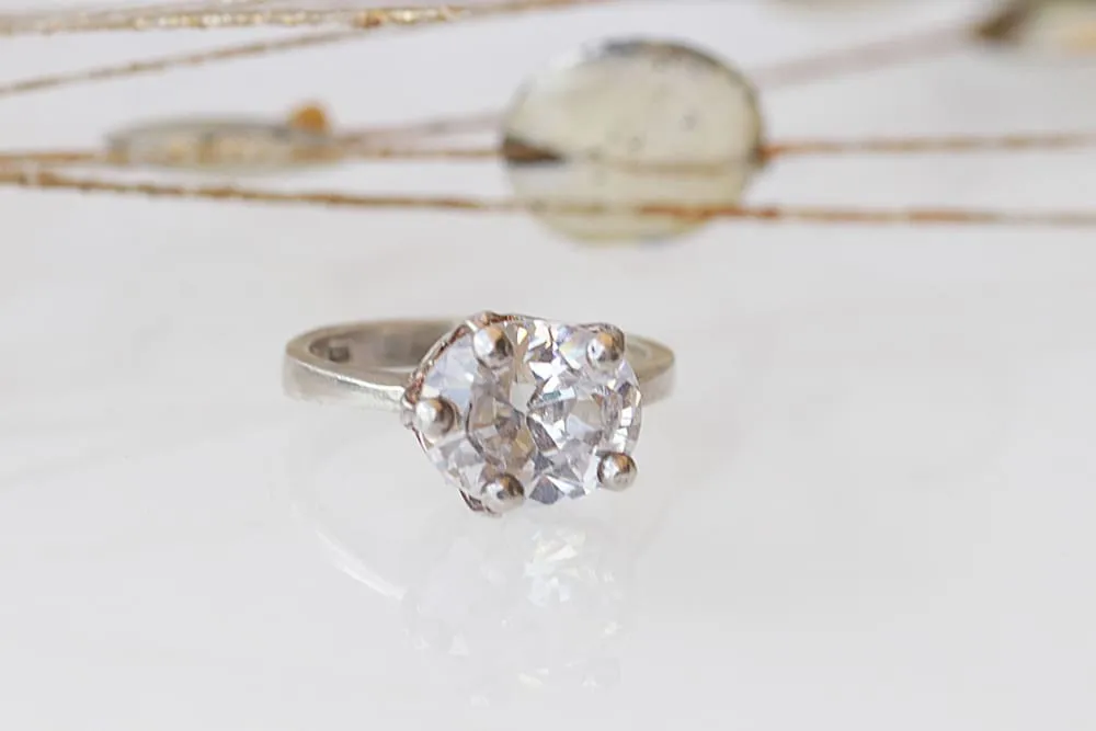 CZ ENGAGEMENT RING