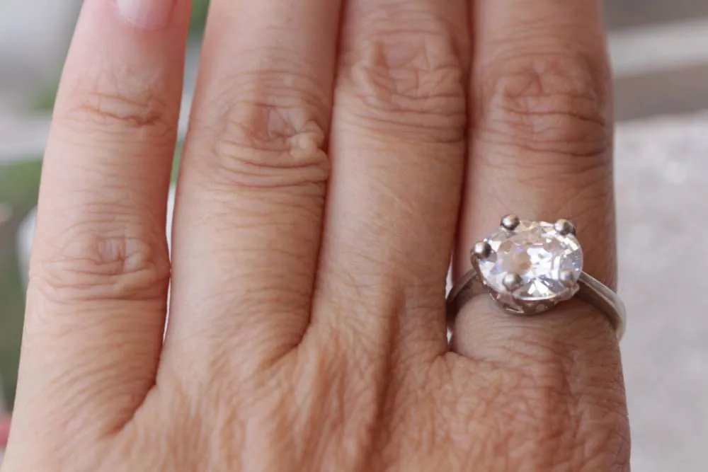 CZ ENGAGEMENT RING