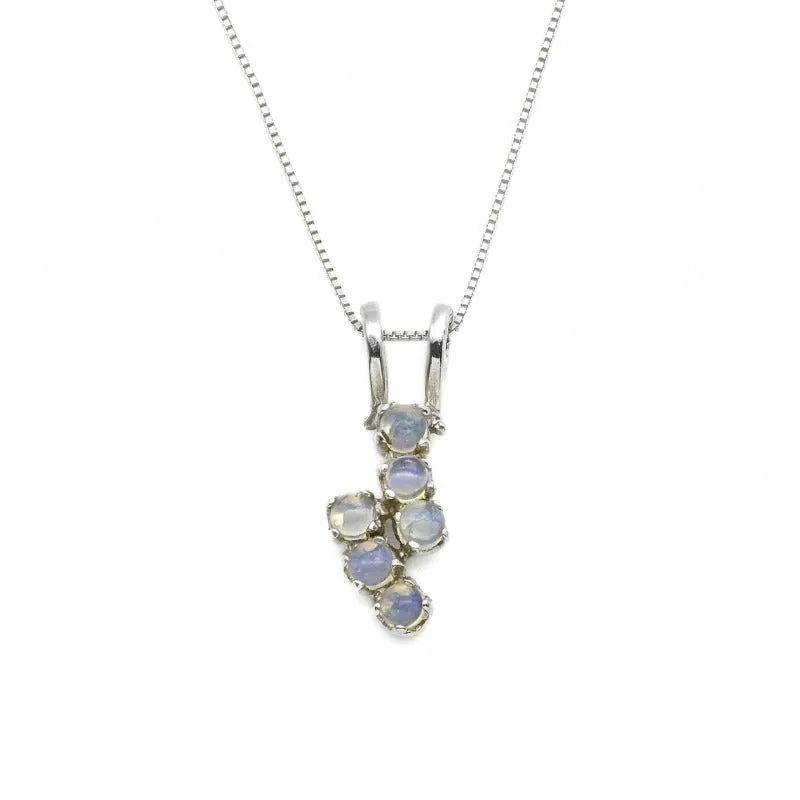 Dainty Opal Pendant - Natural Opal Necklace - October Birthstone Necklace