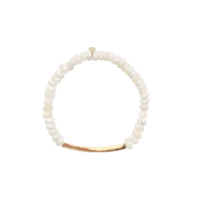 Diamond Bar Beaded Bracelet