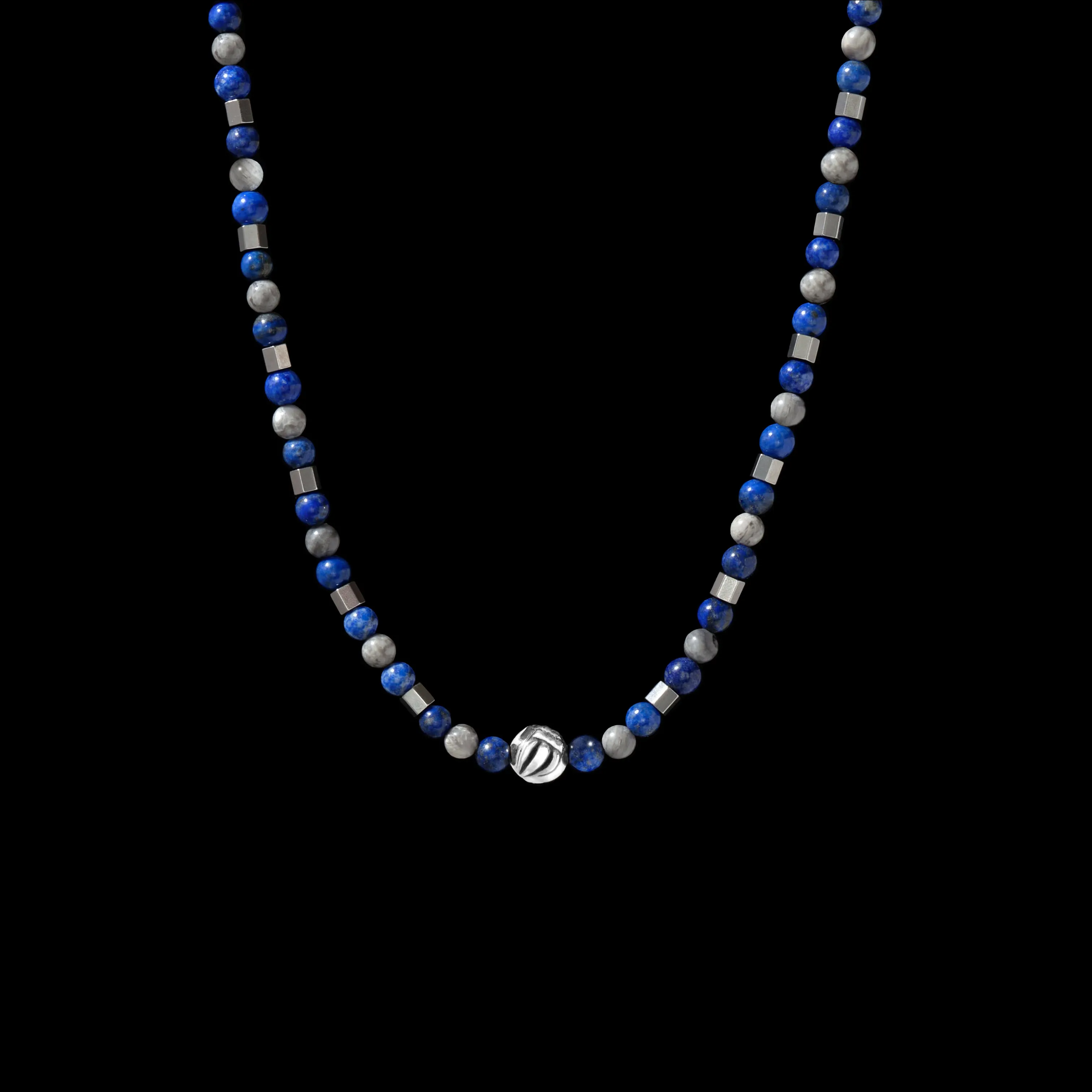 Dragon Claw Necklace with Lapis Lazuli, Picasso Jasper