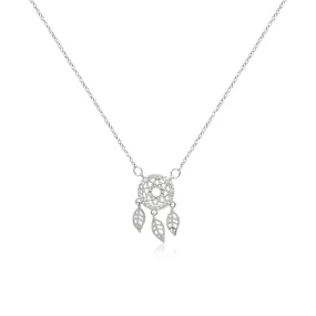 Dream Catcher Cubic Zirconia Necklace