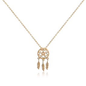 Dream Catcher Cubic Zirconia Necklace