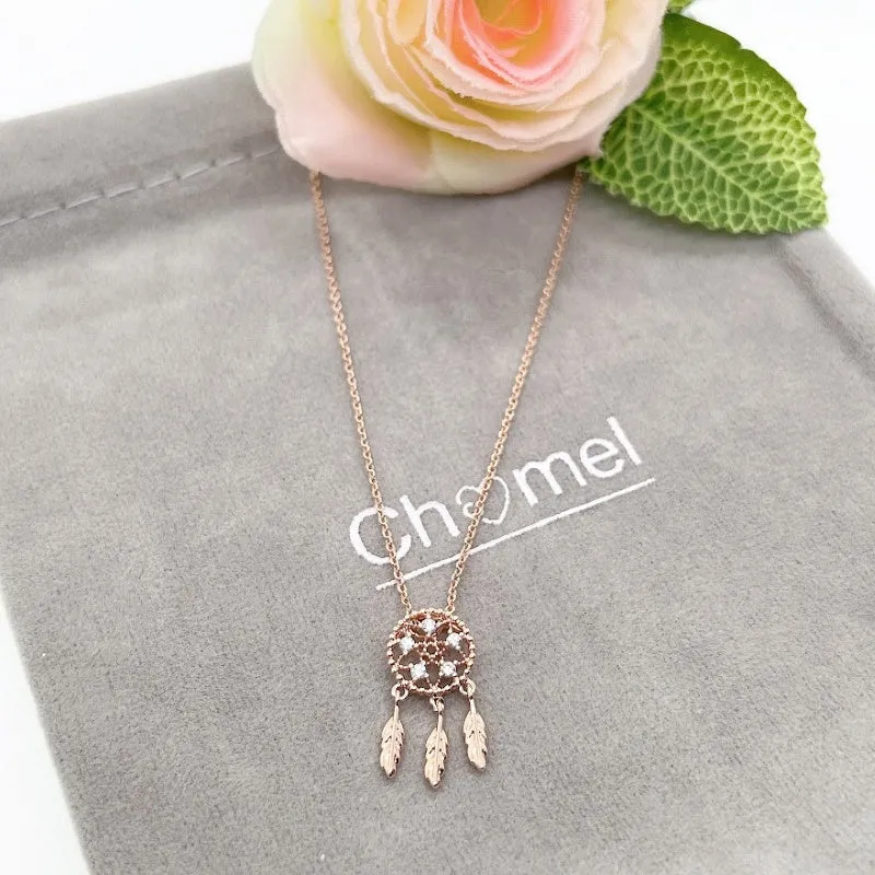 Dream Catcher Cubic Zirconia Necklace