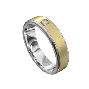 Dual Finish Diamond Ring