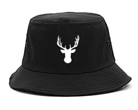 Elk Antler Deer Animal Mens Bucket Hat