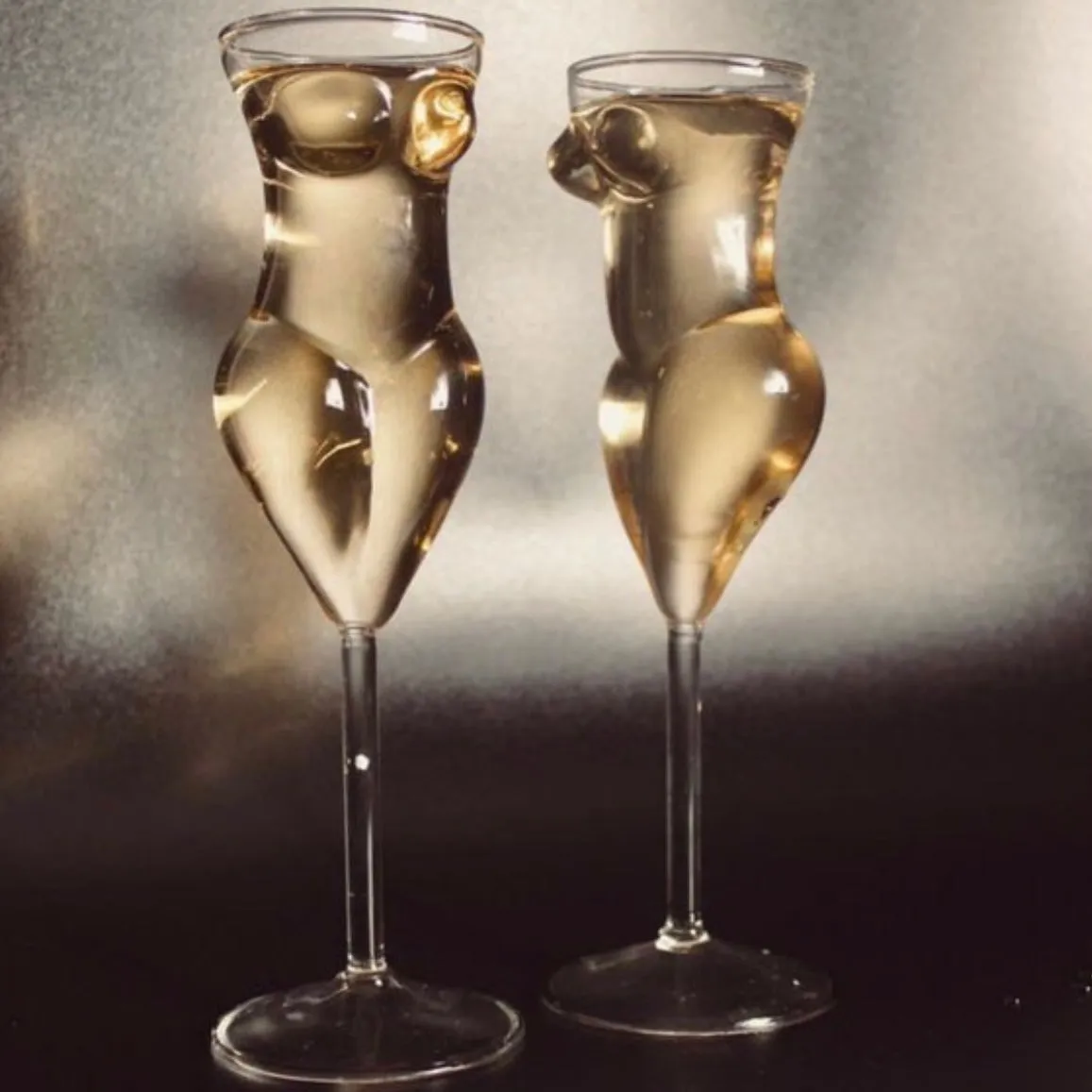 Female Body Champagne Glass