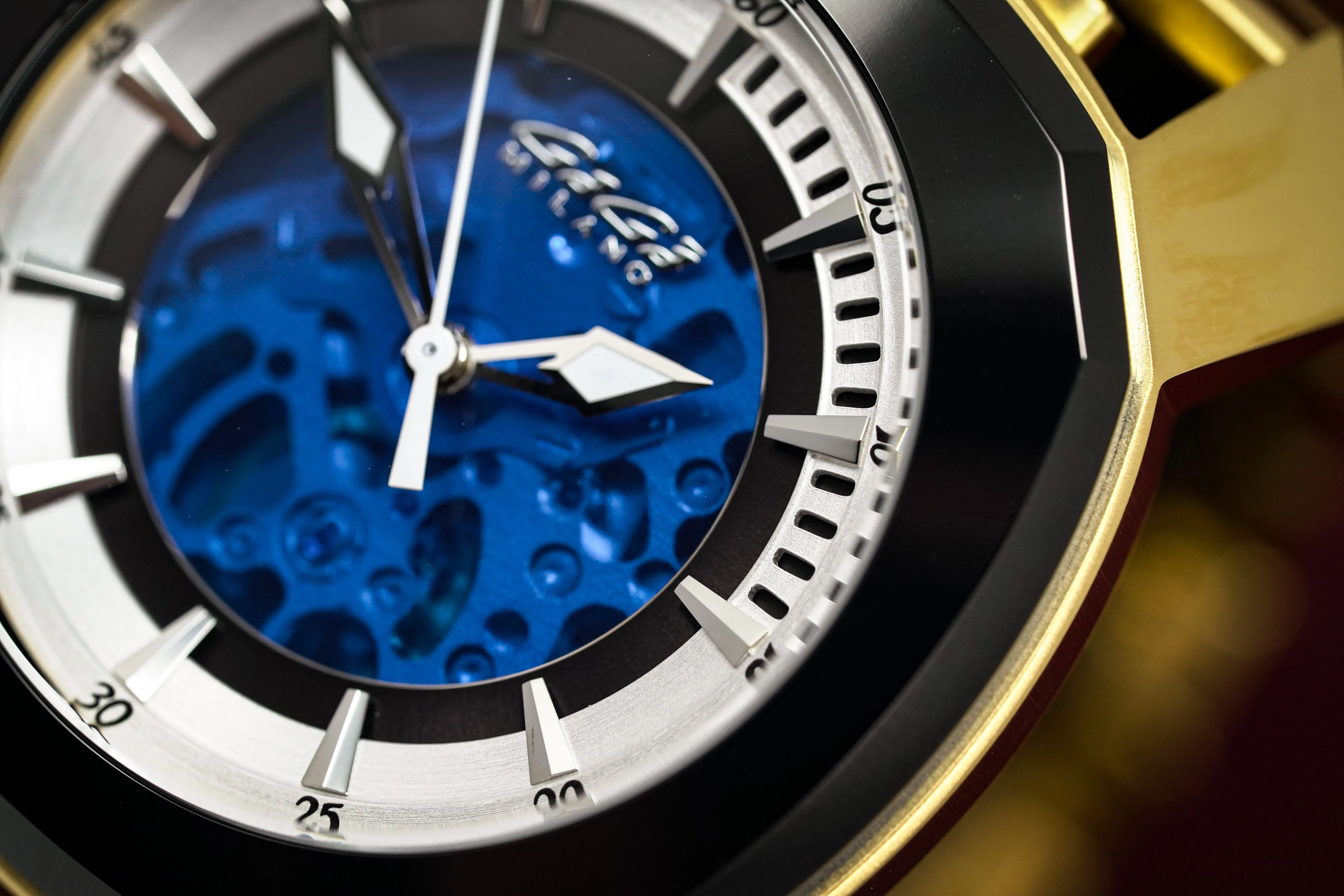 Gaga Milano Automatic Watch Frame_One Skeleton Gold 7078.01