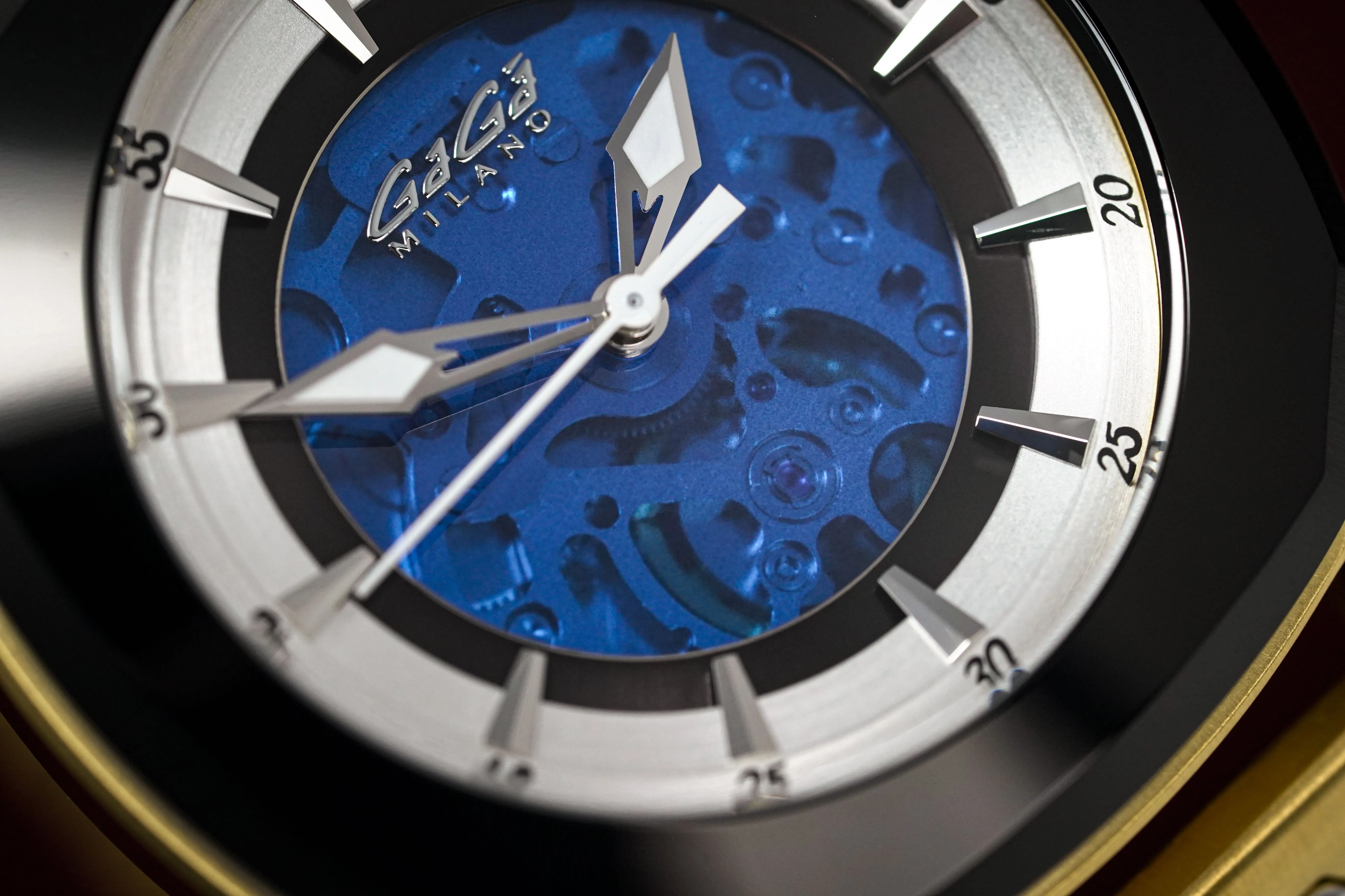 Gaga Milano Automatic Watch Frame_One Skeleton Gold 7078.01