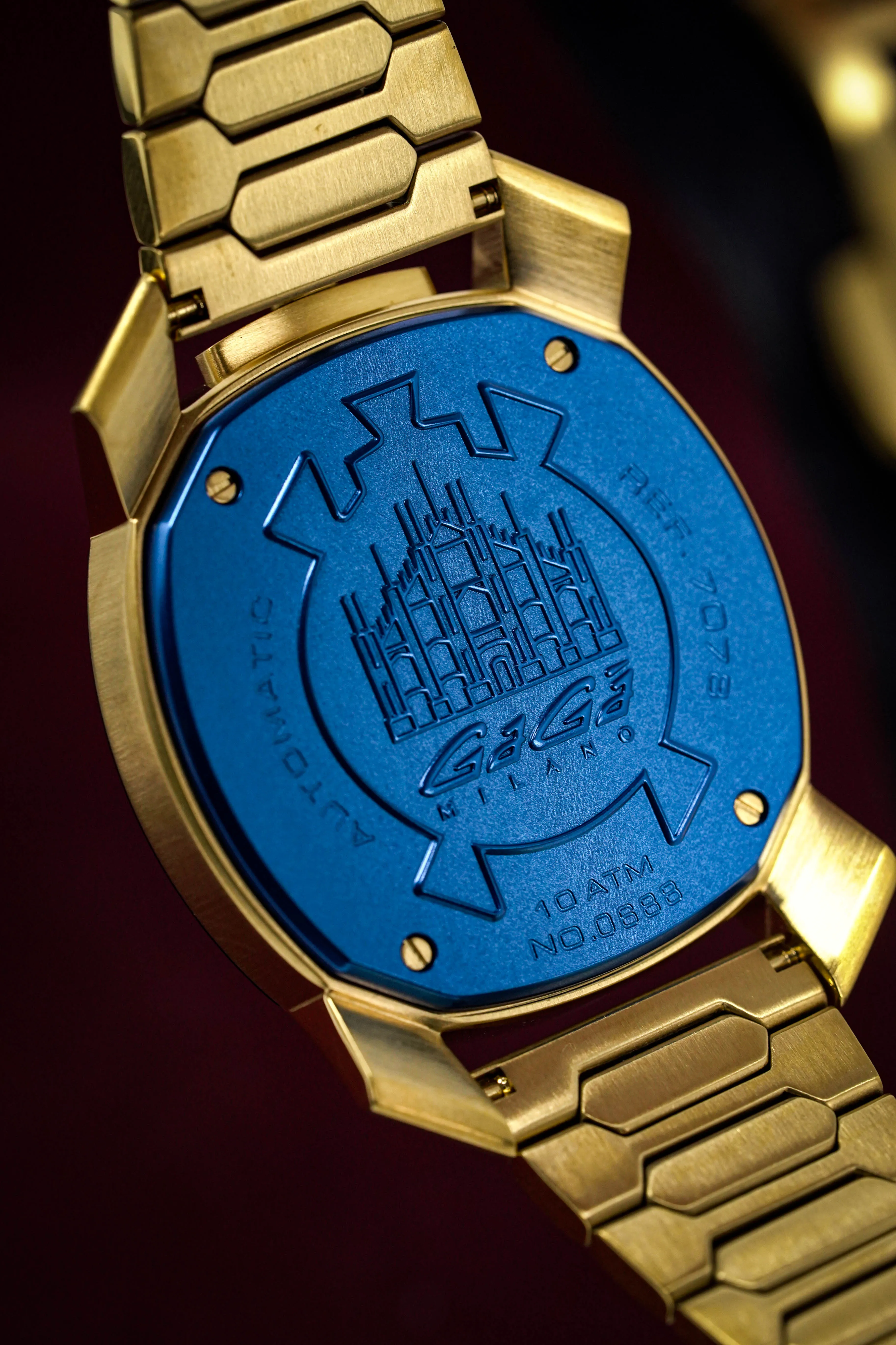 Gaga Milano Automatic Watch Frame_One Skeleton Gold 7078.01