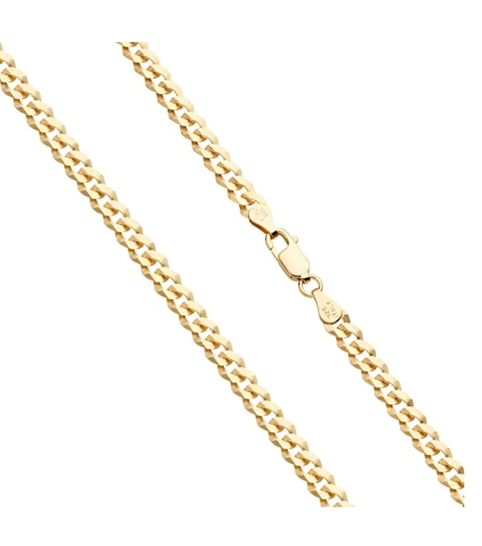 Gold Cuban Link Chain Hip Hop Rapper Jewelry