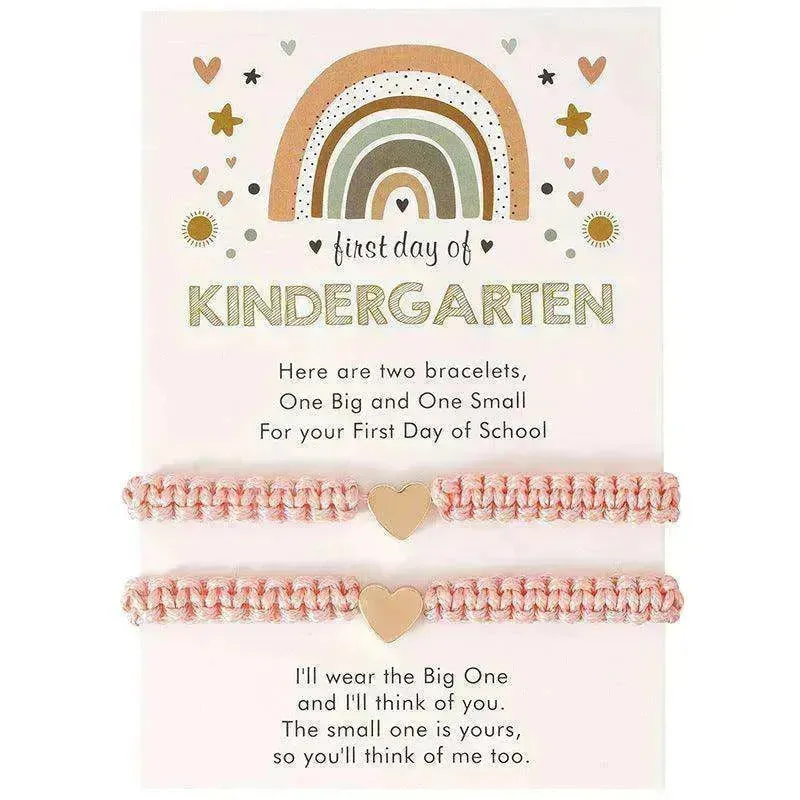 Hand Weaving Golden Love Bracelet
