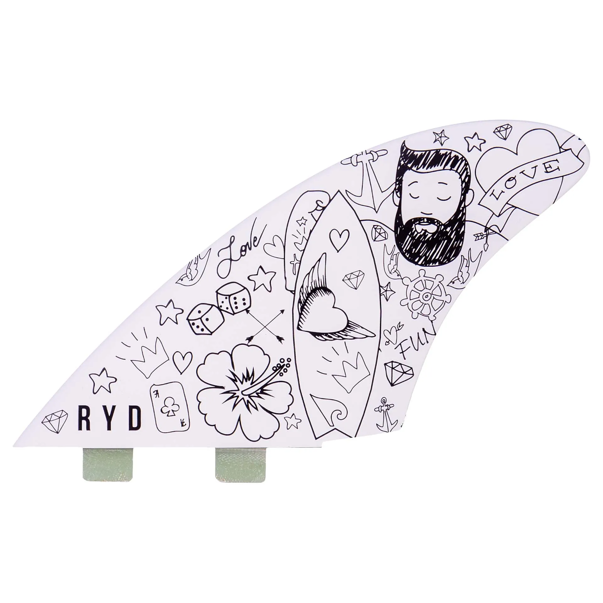 Hank Dude TWIN/KEEL - Honeycomb Art