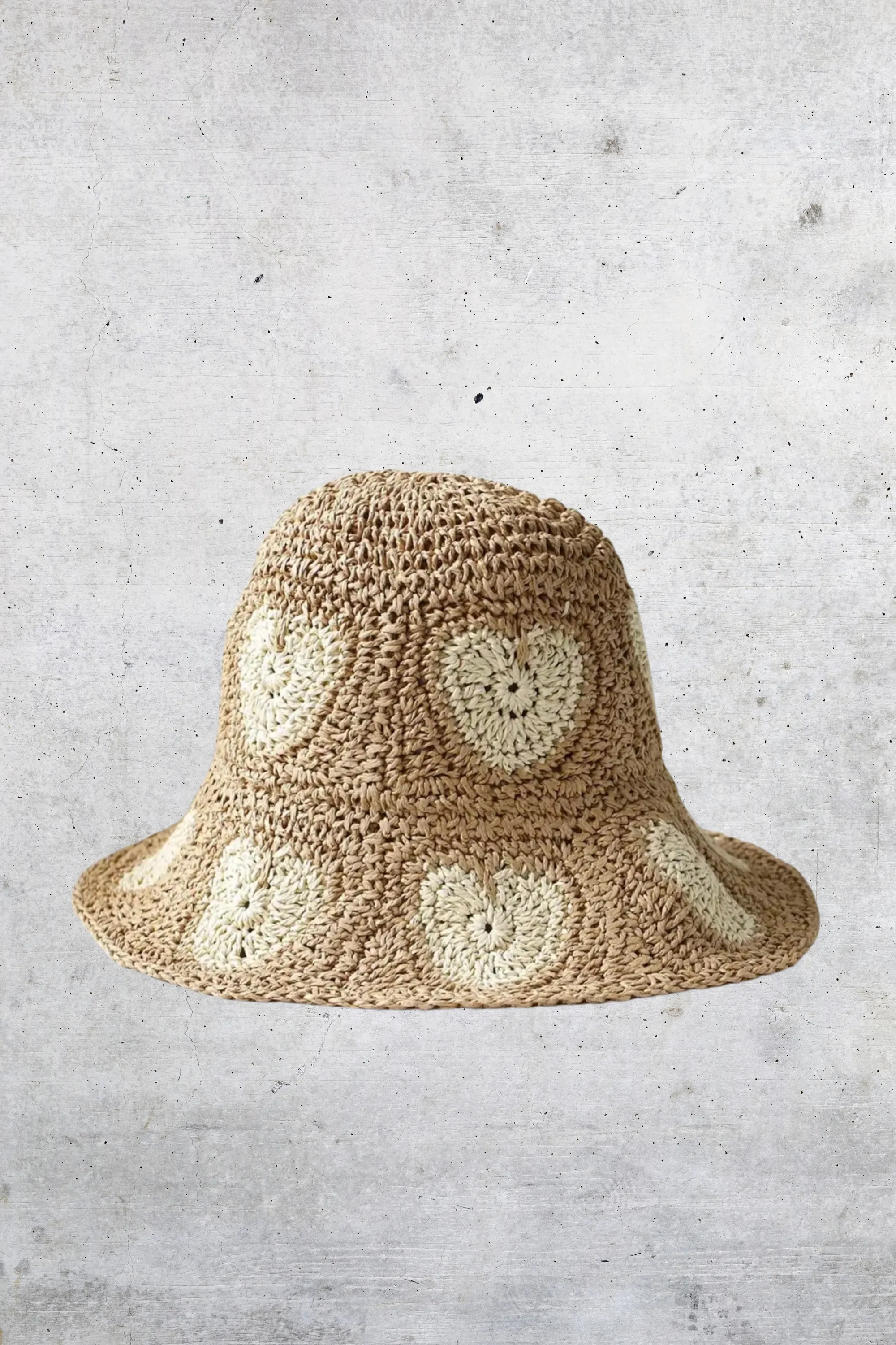 Heart Felt Crochet Hat Khaki