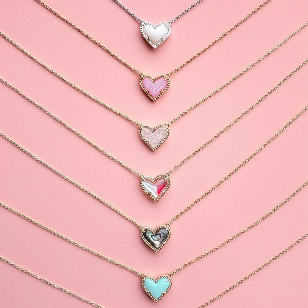 Heart-shaped Necklace Adjustable Peach Heart Natural Stone Clavicle Chain Love Necklace For Women Valentine's Day