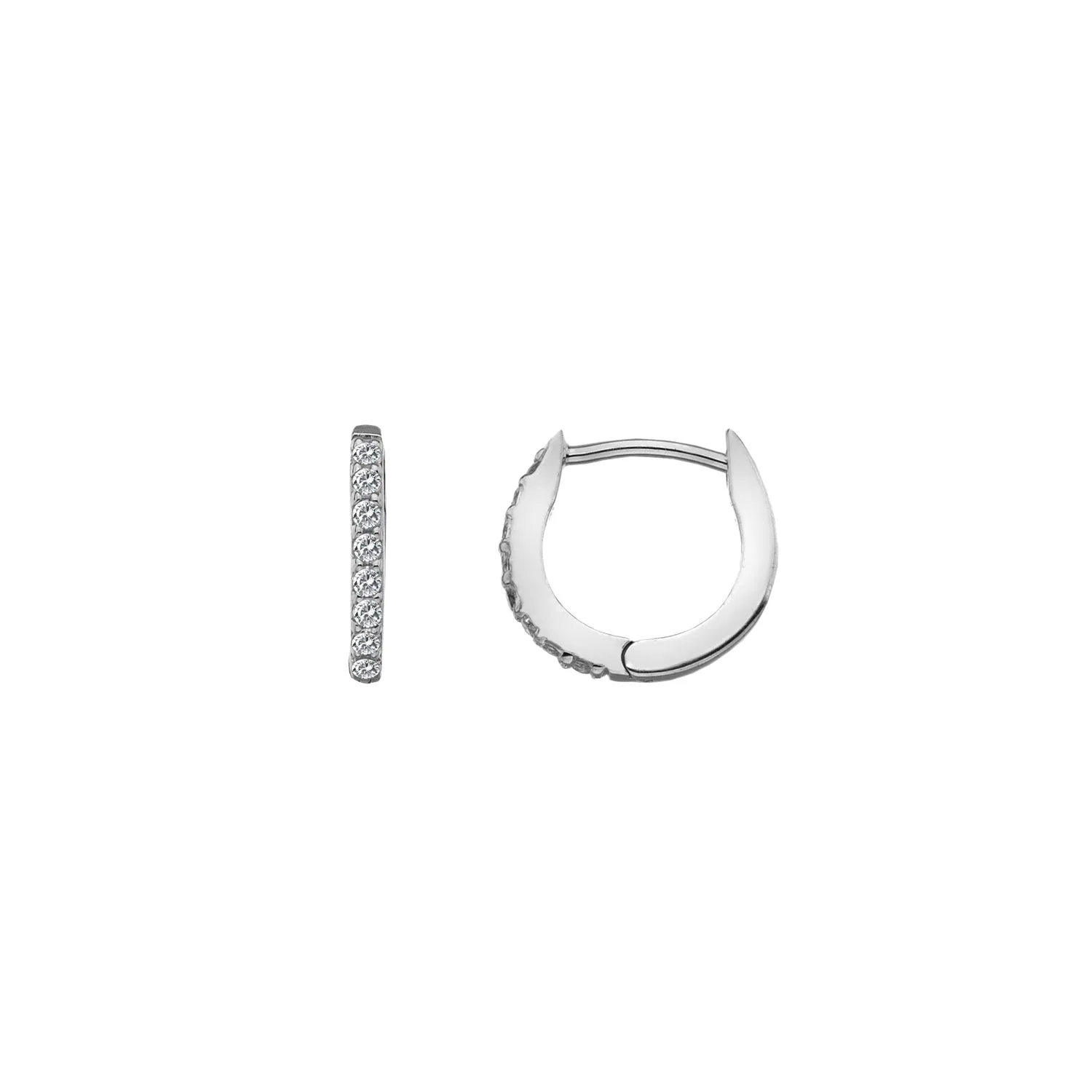 Hot Diamonds White Topaz Constant Loop Earrings | Sterling Silver