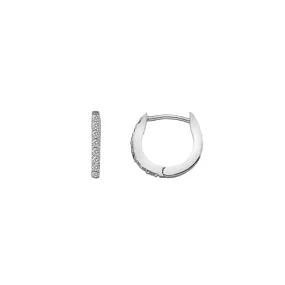 Hot Diamonds White Topaz Constant Loop Earrings | Sterling Silver