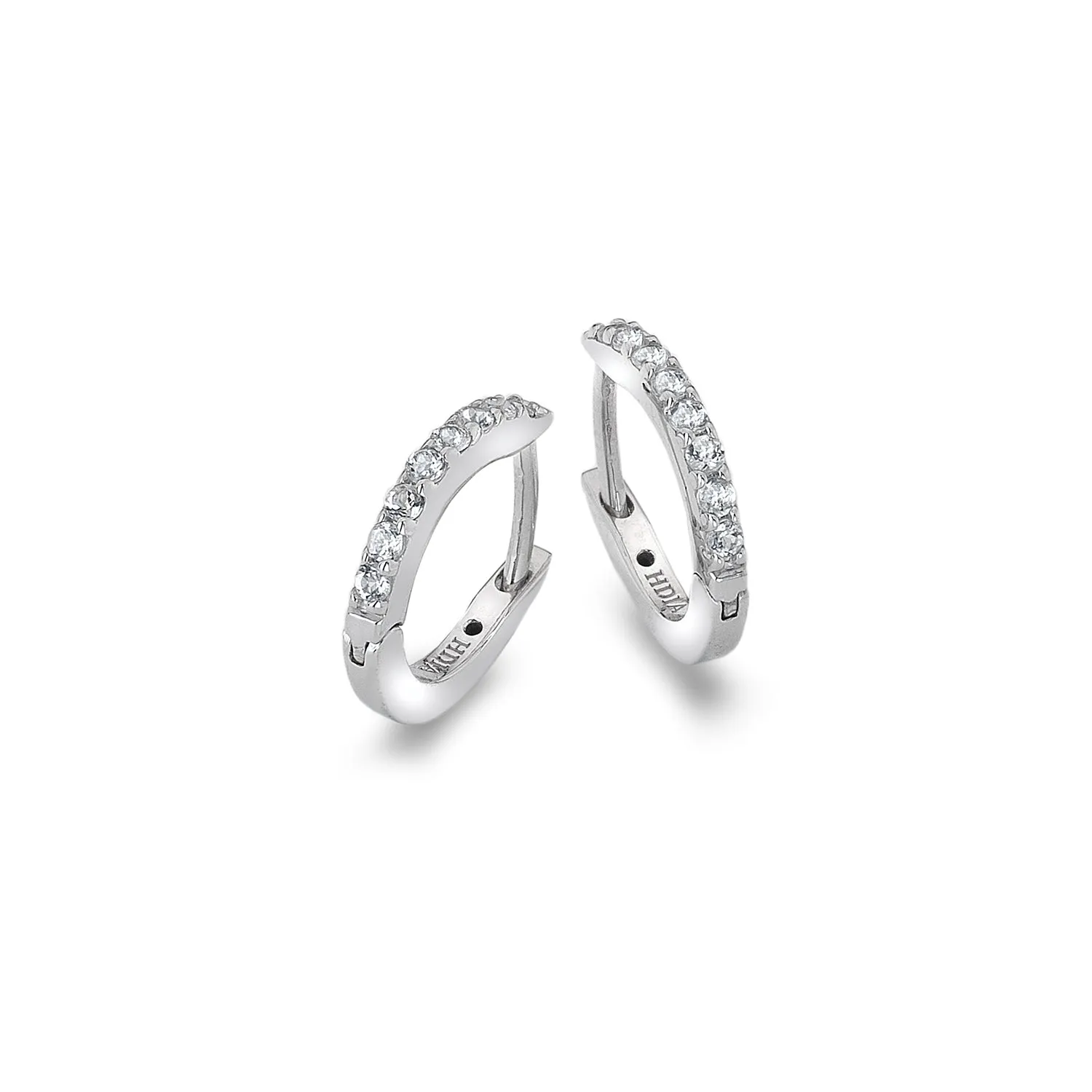 Hot Diamonds White Topaz Constant Loop Earrings | Sterling Silver