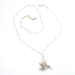 Hummingbird on small chain