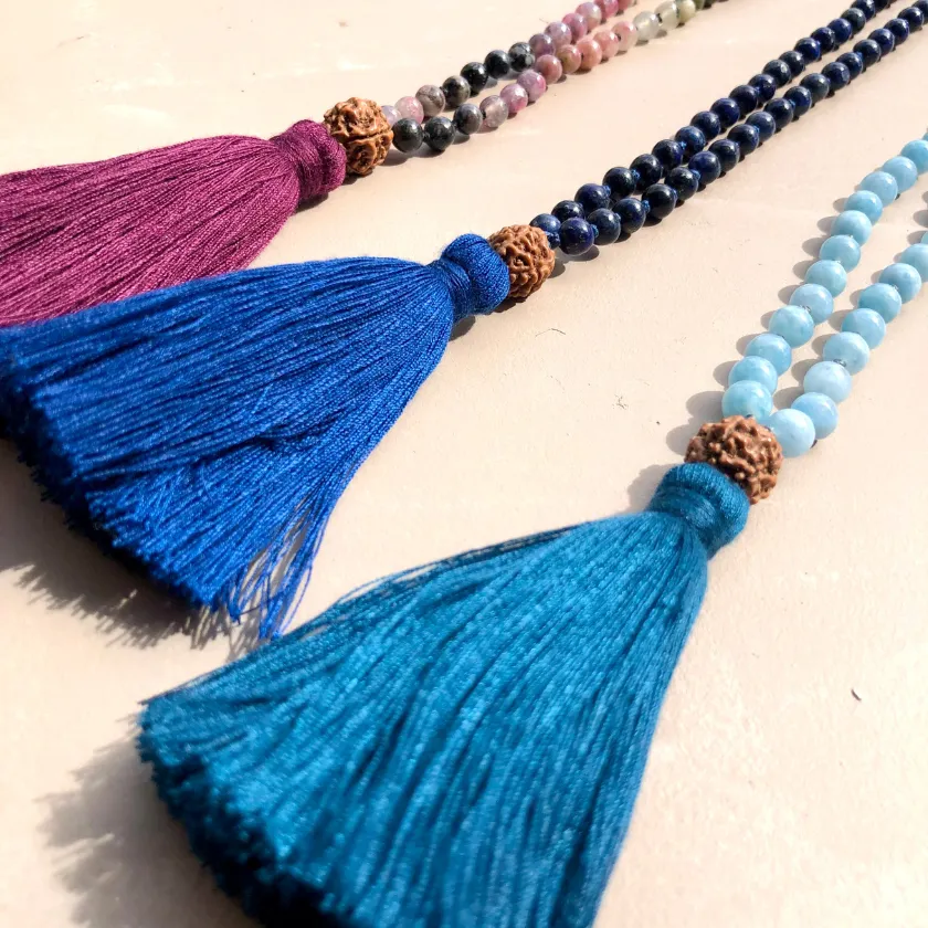 I am Wise 108 Mala Bead Necklace