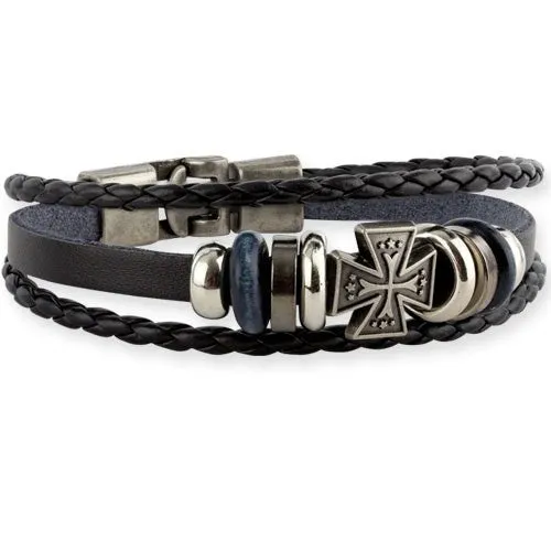 IRON CROSS COMBI BRACELET
