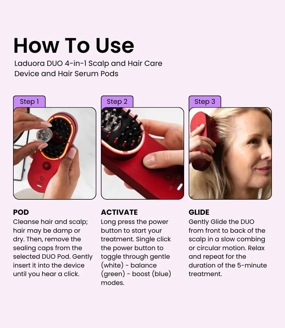 Laduora DUO 4-in-1 Pod Based Scalp & Hair Care Device