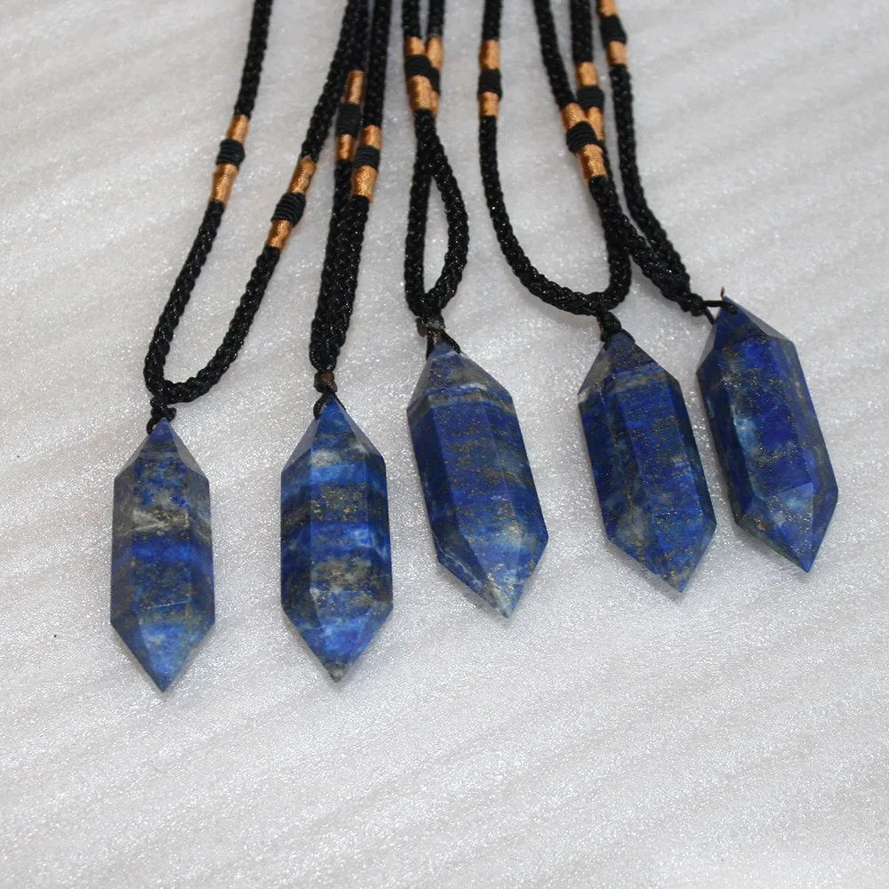 Lapis Lazuli Necklace, Lapis Lazuli pendant,  January Birthstone Necklace, Lapis Lazuli Blue Crystal, Blue Stone Necklace, Boho Jewelry