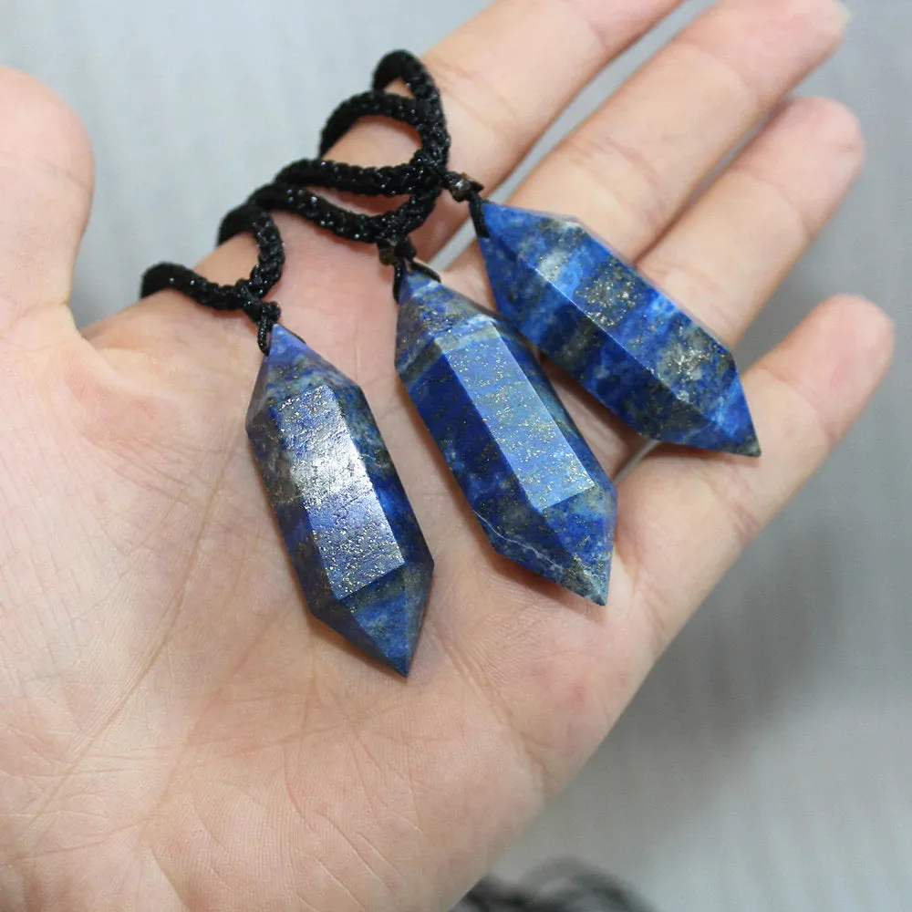 Lapis Lazuli Necklace, Lapis Lazuli pendant,  January Birthstone Necklace, Lapis Lazuli Blue Crystal, Blue Stone Necklace, Boho Jewelry