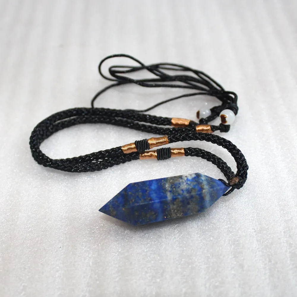 Lapis Lazuli Necklace, Lapis Lazuli pendant,  January Birthstone Necklace, Lapis Lazuli Blue Crystal, Blue Stone Necklace, Boho Jewelry