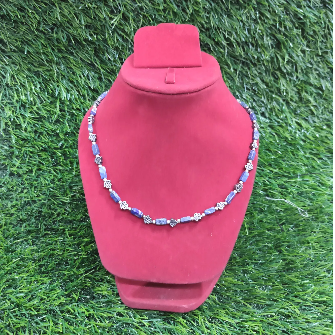 Lapis Lazuli Necklace Natural Crystal Stone AAA Quality Beads with Special Beads Fashion, Reiki Healing & Crystal Healing Jewellery