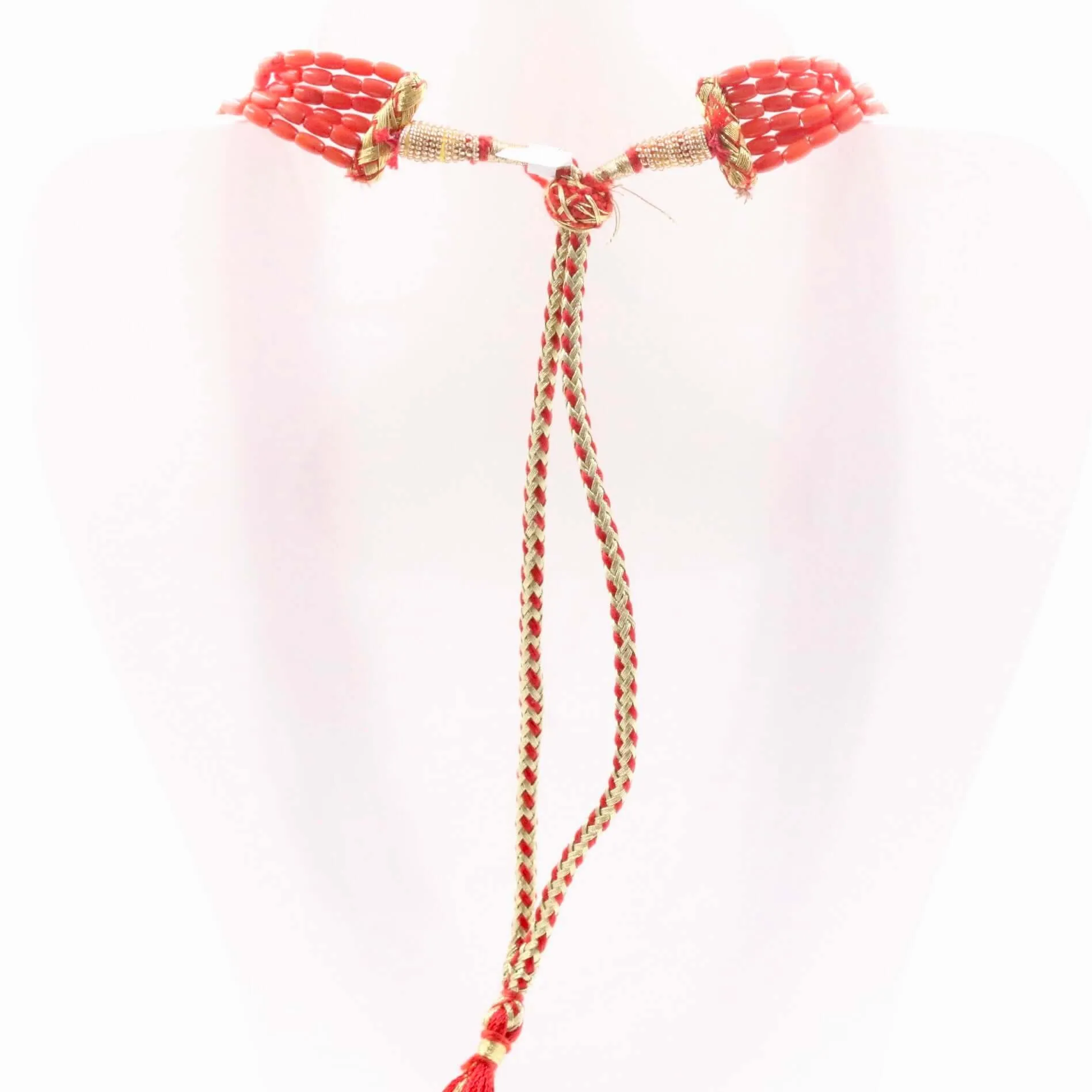 Layered Coral Necklace Long Necklace Gemstone Necklace Orange Necklace Coral Necklace Sarafa Necklace Indian Necklace SKU 6143278