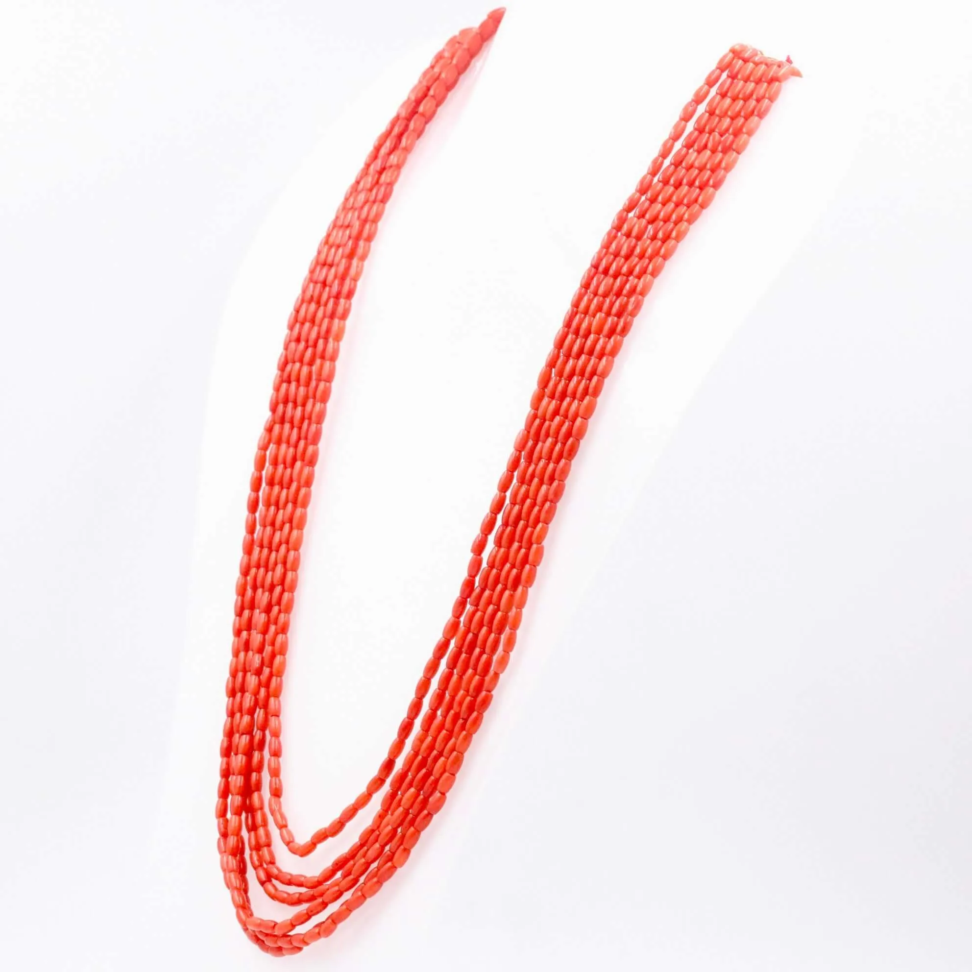 Layered Coral Necklace Long Necklace Gemstone Necklace Orange Necklace Coral Necklace Sarafa Necklace Indian Necklace SKU 6143278