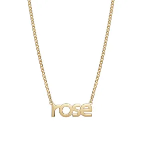 Lowercase Name Necklace