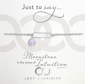 LXI Birthstone Bracelet Moonstone/June