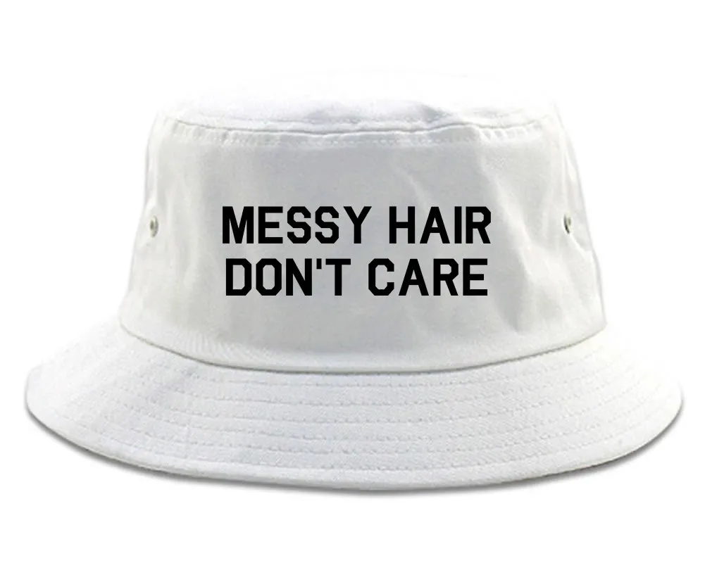 Messy Hair Dont Care Mens Bucket Hat